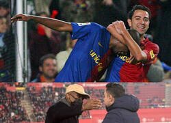 Enlace a El reencuentro entre Xavi y Eto'o