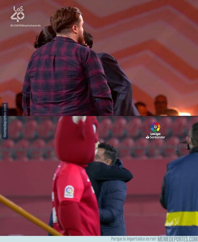 1152302 - El saludo entre Eto'o y Xavi que no se vio