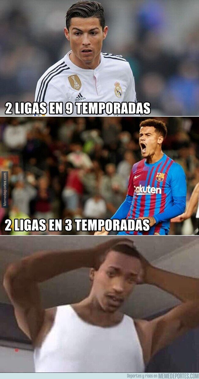 1152600 - Si a Coutinho le fue igual de bien que al bicho en España en menos tiempo, pues se dice.