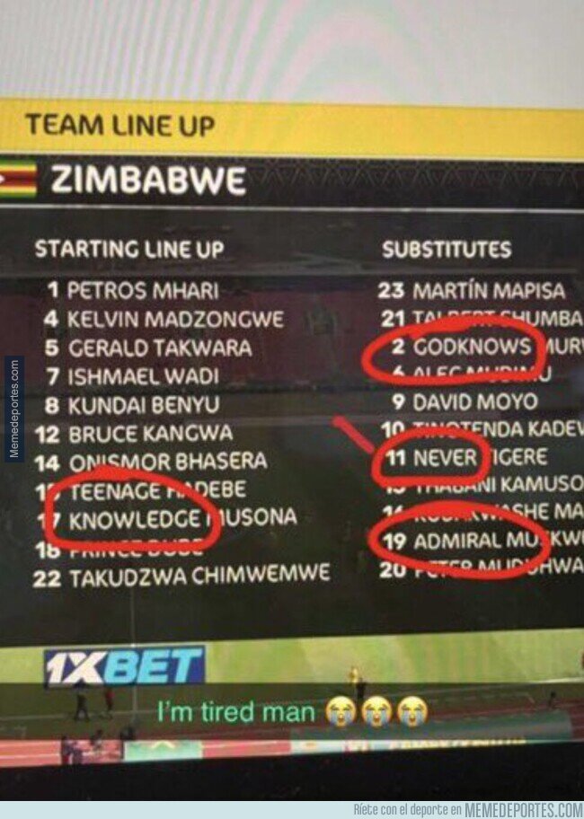 1152779 - Zimbabwe tiene los mejores nombres del mundo y lo debato con quien sea