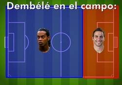 Enlace a Dembelé en estado puro