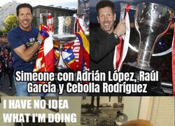 Enlace a Simeone sigue jugando como equipo pequeño