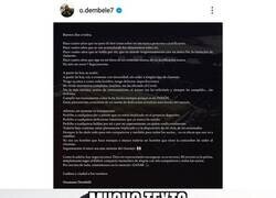 Enlace a El comunicado de Dembélé