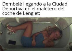 Enlace a Dembélé tira de ingenio