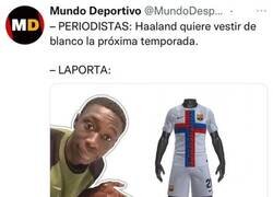 Enlace a Haaland quiere vestir de blanco
