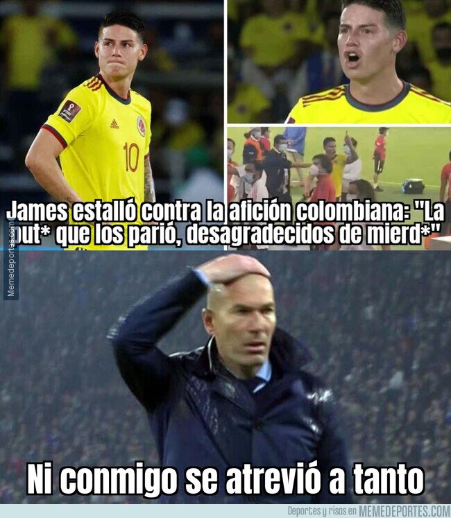 1154073 - Ni Zidane recibió un desprecio así de James