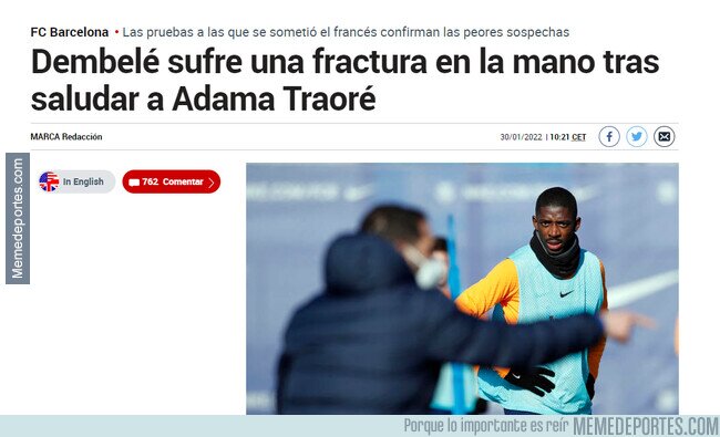 1154085 - Ousmane ya conoce a su nuevo compañero
