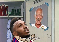 Enlace a Aubameyang ha fallado a su abuelo