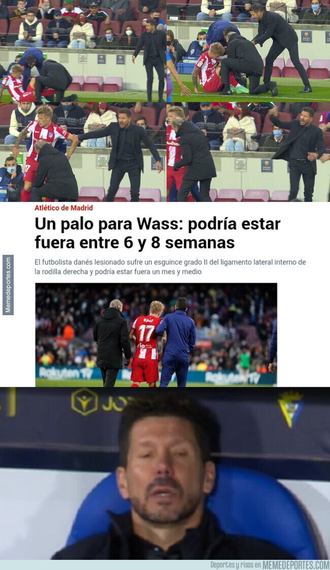 1154645 - Simeone hizo jugar a un Wass que estaba lesionado