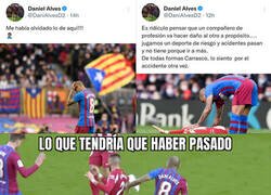 Enlace a Alves responde a sus dos partidos de sanción