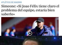 Enlace a El dardo de Simeone a Joao Félix