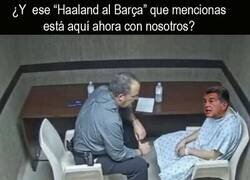 Enlace a Pronto se le verá abrazando un maniquí de Haaland