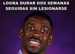 Enlace a Dembelé no ha sido feliz en el Barça NUNCA