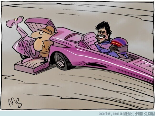 1155738 - Alonso, en plan Pantera Rosa