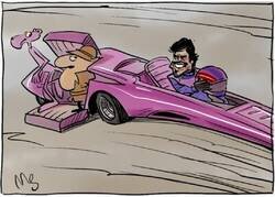 Enlace a Alonso, en plan Pantera Rosa