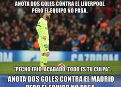 Enlace a Dar un mérito a Messi es el esfuerzo más grande del mundo