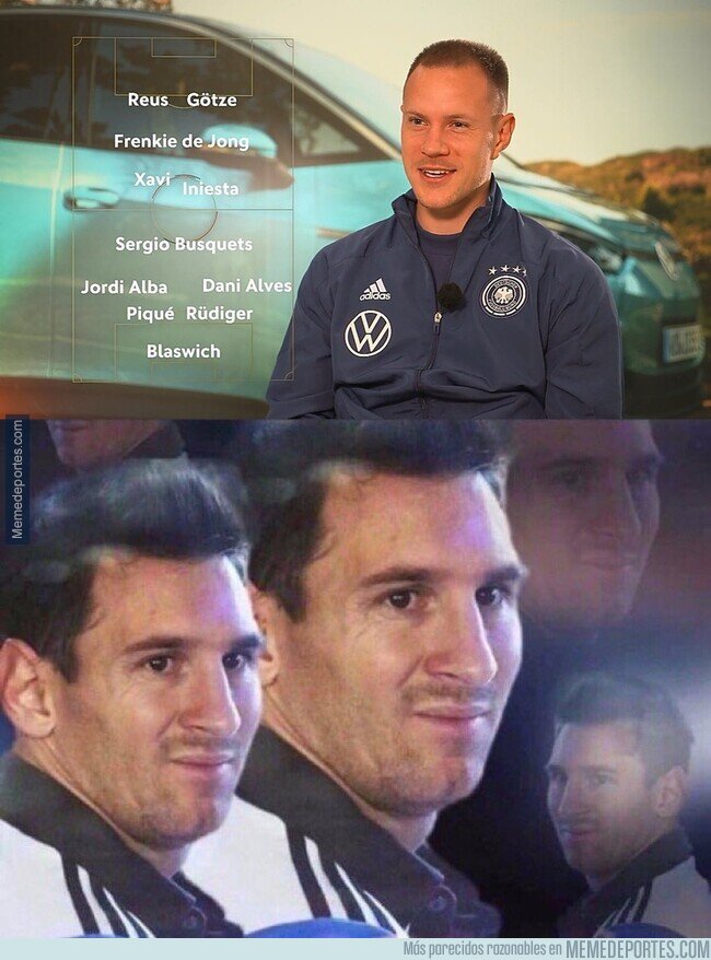 1157410 - El 11 ideal de los compañeros de Ter Stegen.