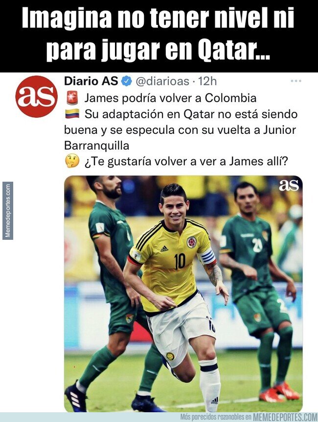 1158001 - Lo de James es exageradamente triste
