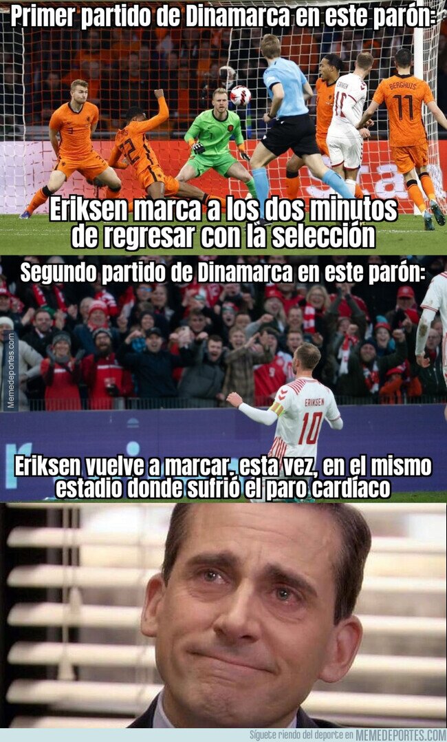 1158076 - Eriksen no pudo tener un mejor regreso con su selección