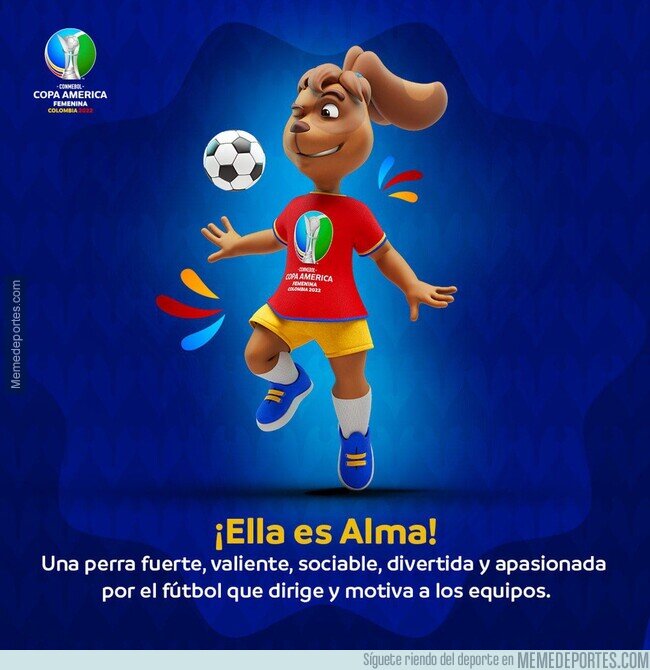 1158671 - Me cuesta demasiado tomar enserio a la mascota de la Copa América femenina.
