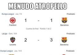 Enlace a El Barça, siempre en estadios ajenos.