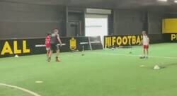 Enlace a Los hijos de Cristiano y Matic recrearon el gol de Cristiano