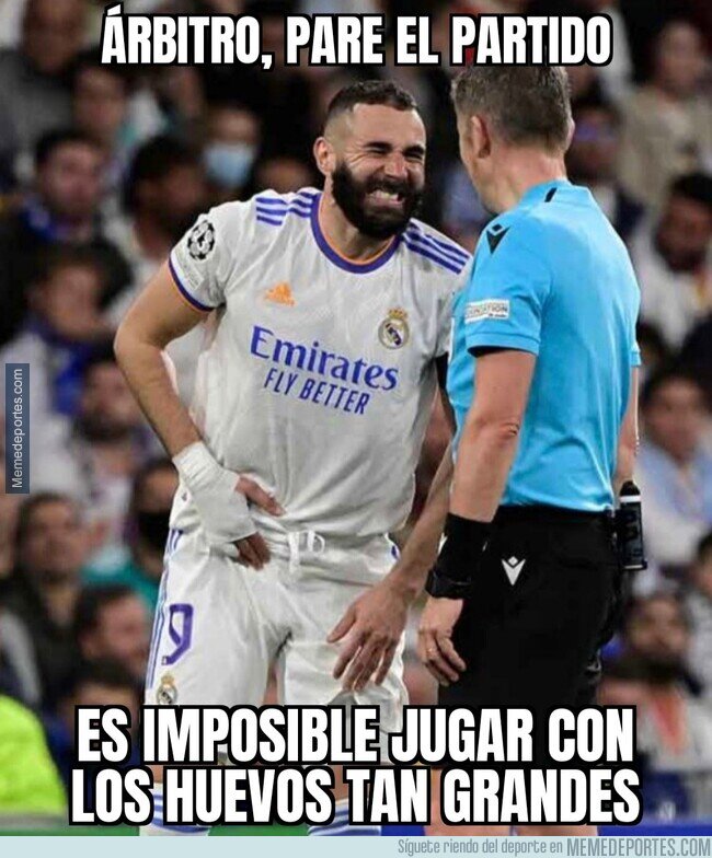 1160926 - Benzema tuvo un problema en sus partes