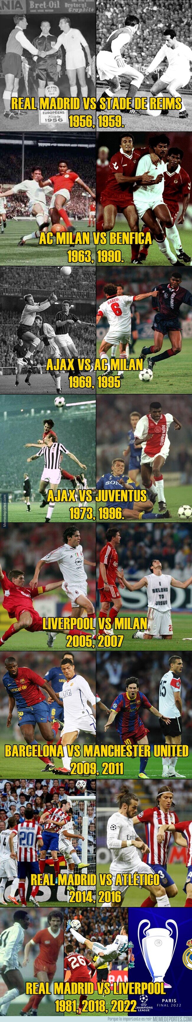 1160952 - Real Madrid vs Liverpool será la final de Champions más repetida de todas. Aquí las otras: