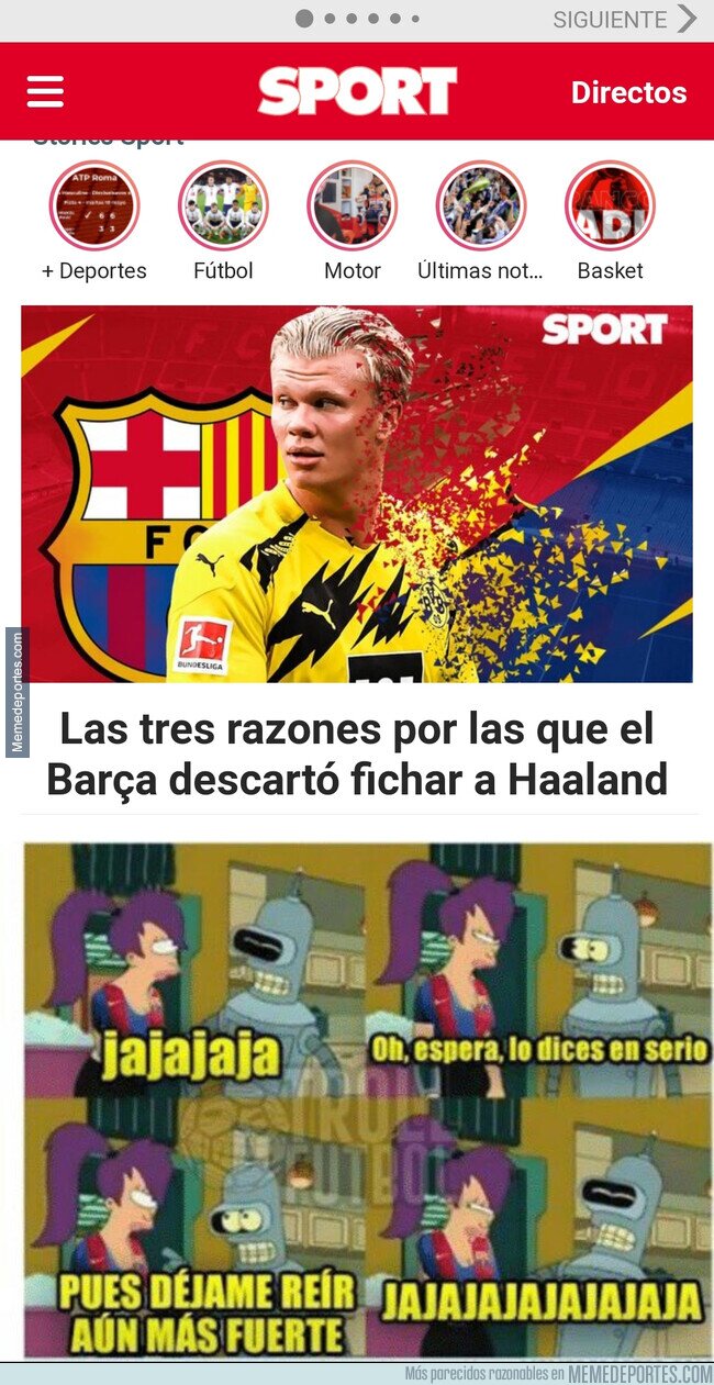 1161345 - Pobre Haaland, tendrá que conformarse con ir al City :(