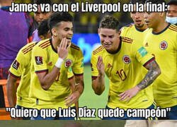 Enlace a James quiere que sus ex compañeros pierdan la final