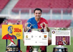 Enlace a Xavi completa su triplete particular