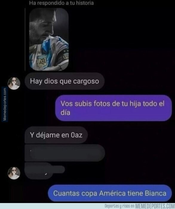 1162458 - ¿Cuántas Copas América tiene tu hija?