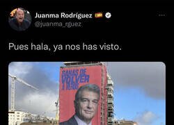 Enlace a Juanma se la devuelve a Laporta
