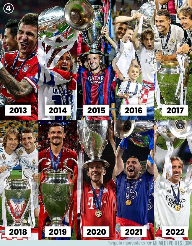 1162837 - Desde hace 10 años, la Champions ha sido ganada por al menos un croata, no está mal para un país de 4 millones de habitantes