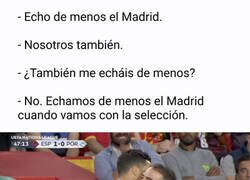 Enlace a El reencuentro entre Cristiano y Carvajal