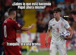 Enlace a Gavi está irascible con ese tema