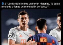 Enlace a Lewandowski recula con este halago a Messi