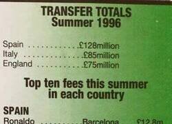 Enlace a Una reliquia. Los mejores sueldos de futbolistas del año 1996. Tremendos nombres.