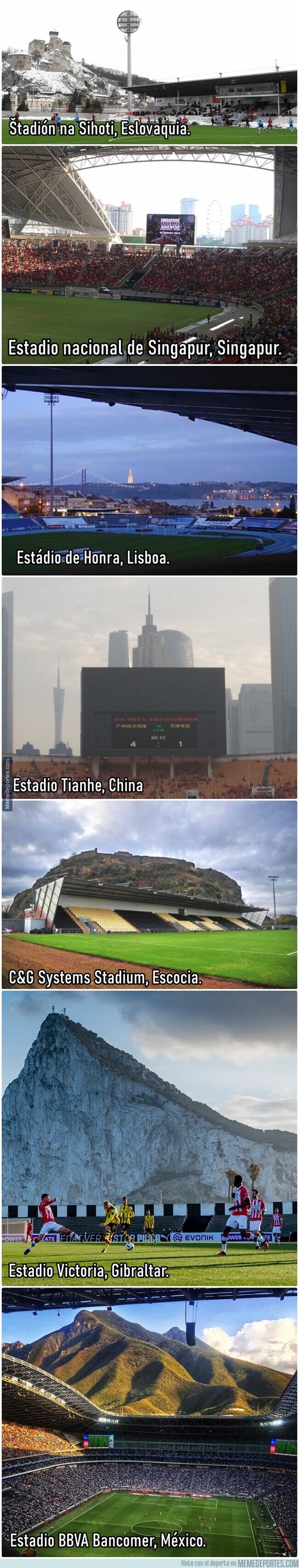 1163870 - 7 estadios con una vista brutal desde adentro.