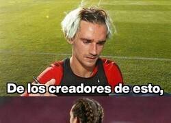 Enlace a Griezmann y sus extravagantes peinados