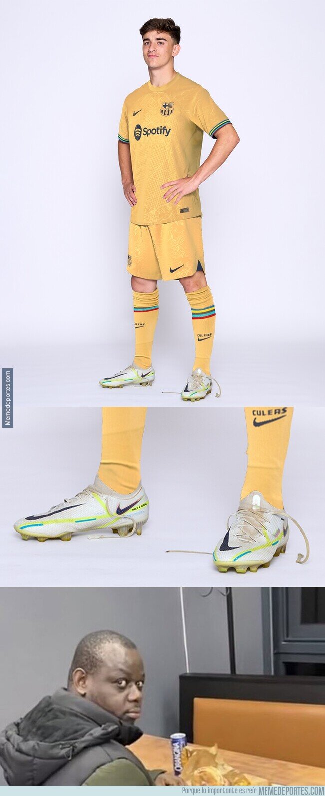 1164401 - Gavi falla en atarse los cordones hasta en un photoshoot.