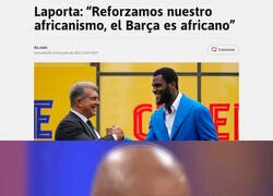 Enlace a Laporta se metió en un jardín