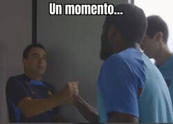 Enlace a La primera reacción de Xavi al ver a Kessié