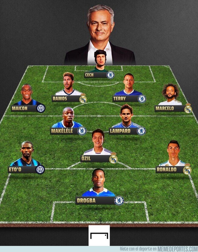 1165142 - El 11 ideal de los jugadores entrenados por Mourinho