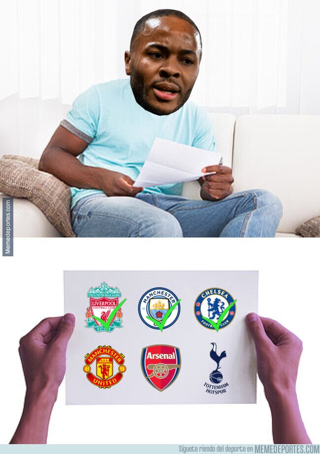 1165207 - Los equipos del 'Big Six' que le quedan a Sterling