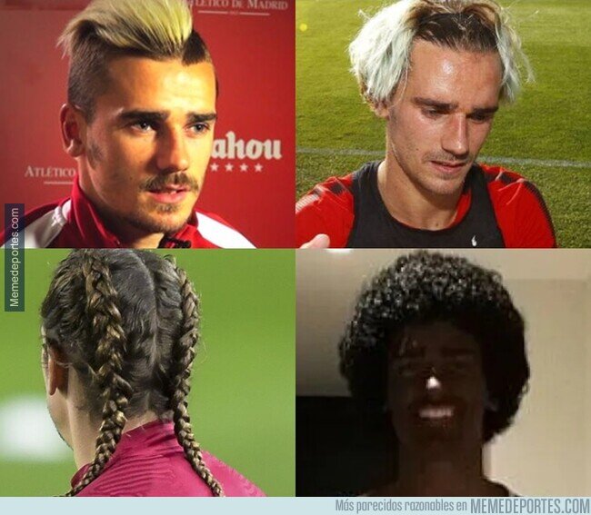 1165543 - Los peinados más bizarros de Antoine Griezmann