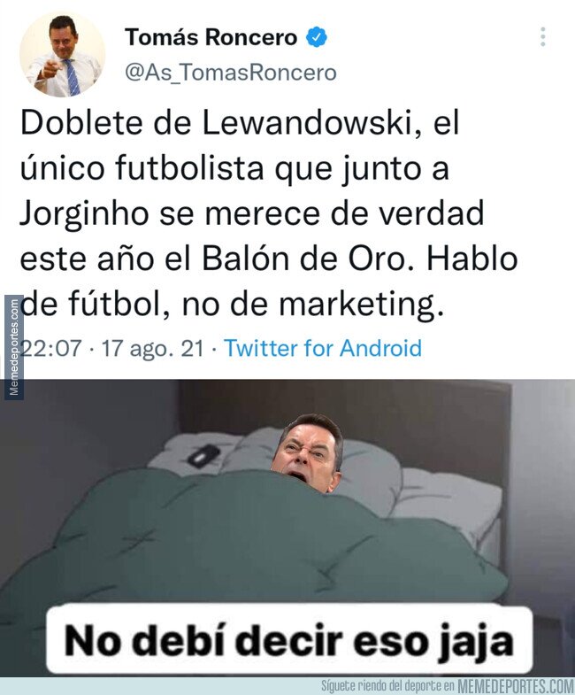 1165569 - Madridistas arrepintiéndose de pedir el Balón de Oro para Lewandowski