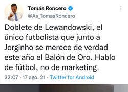 Enlace a Madridistas arrepintiéndose de pedir el Balón de Oro para Lewandowski