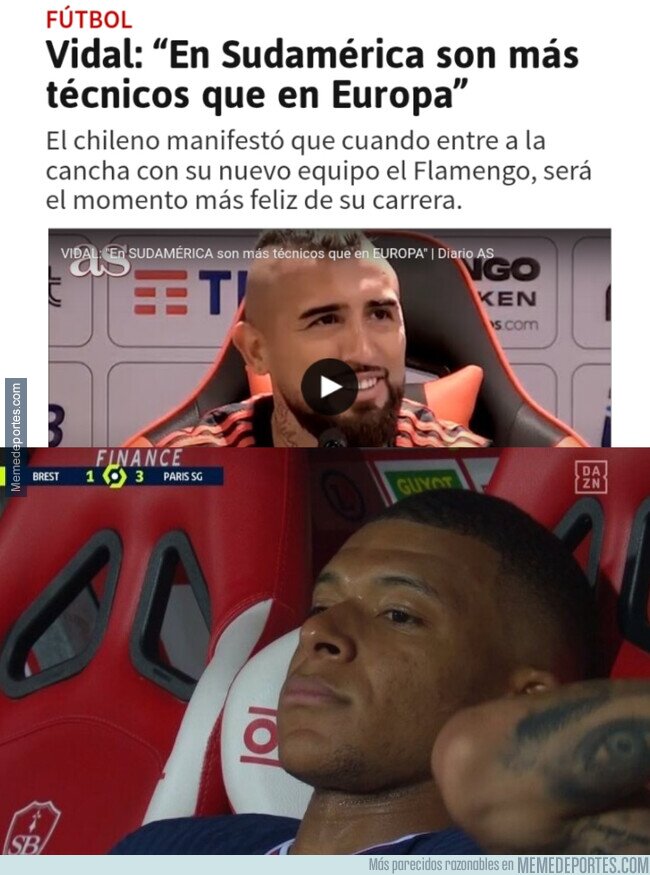 1165996 - Como Mbappé escuche lo que ha dicho Vidal...