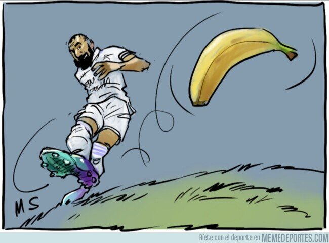 1166682 - La banana de Benzema, por @yesnocse